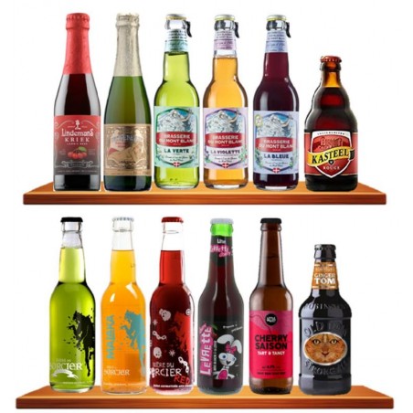 BOX DECOUVERTE 12 BIERE DE TYPE FRUITE / AROMATISE 12*0.33L