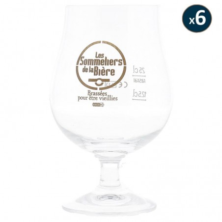 VERRE SOMMELIERS DE LA BIERE 6*50CL