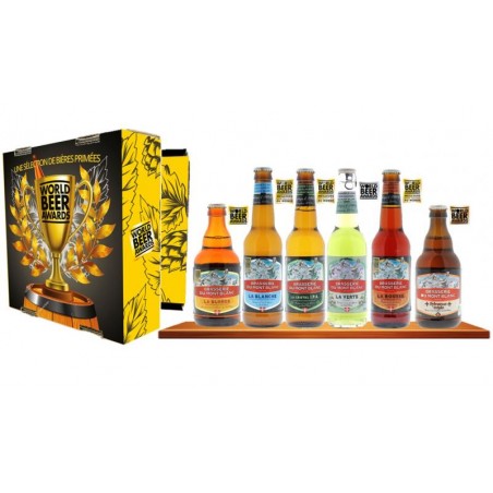COFFRET MONT BLANC 6 BIERES PRIMEES WORLD BEER AWARDS