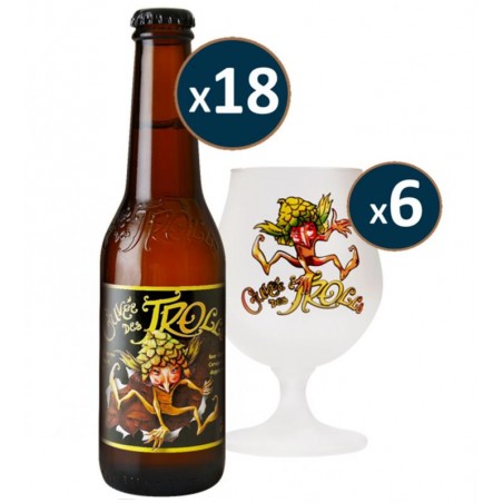 BOX DECOUVERTE CUVEE DES TROLLS - 18*25CL + 6 VERRES
