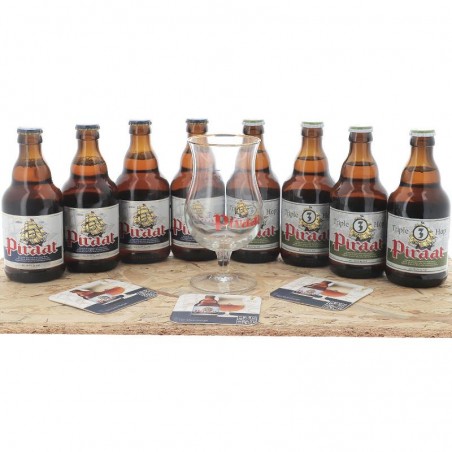 BOX DECOUVERTE PIRAAT 2*4*33CL + 1 VERRE
