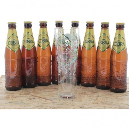 BOX DECOUVERTE COBRA 8*33CL + 1 VERRE