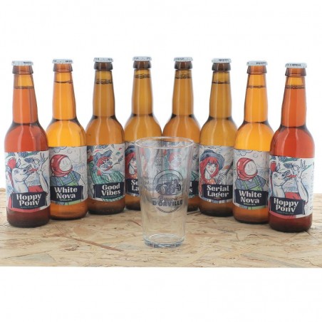 BOX DECOUVERTE BRASSERIE D'ORVILLE 4*2*33CL + 1 VERRE