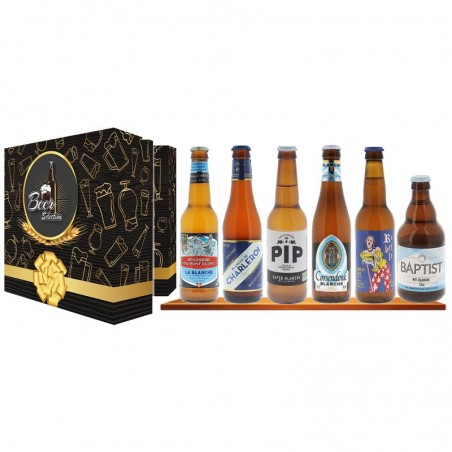 COFFRET 6 BIERES BLANCHES FRANCO BELGES